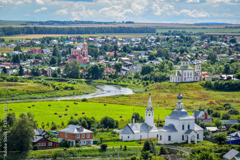 Panoramic view of the Suzdal old town