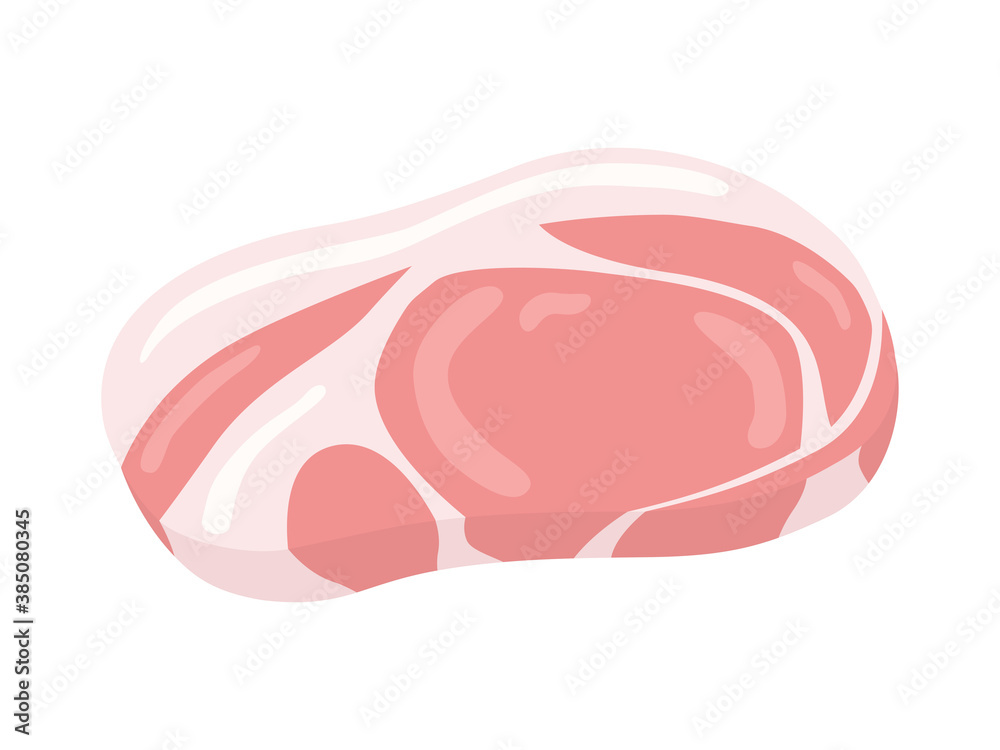 生の豚肉のイラスト Stock Vector Adobe Stock