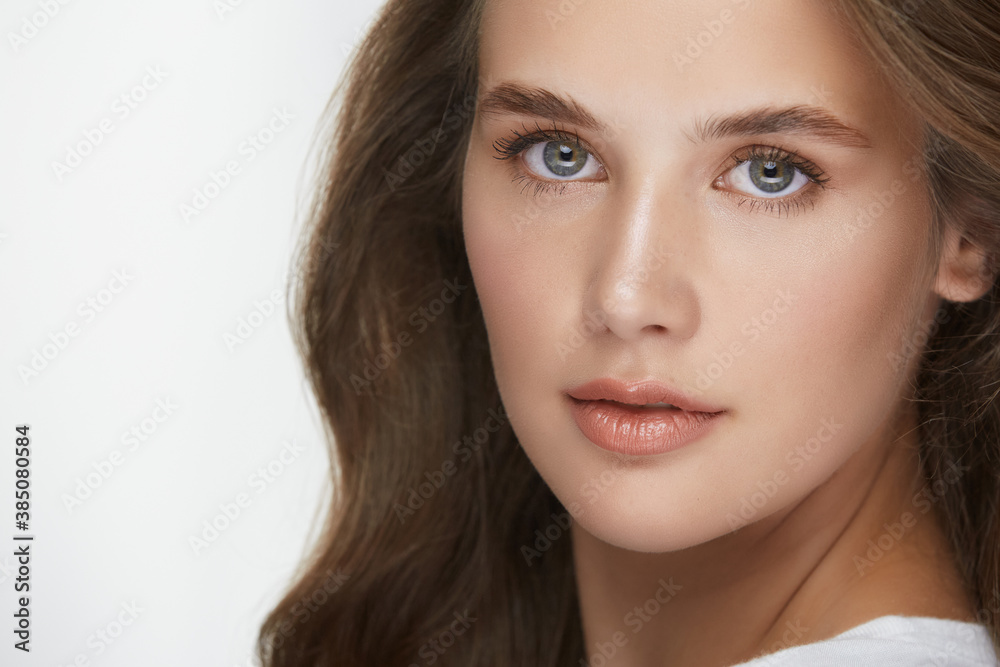 perfect woman portrait with light mua and luxury hair perfect woman portrait with light mua and luxury hair