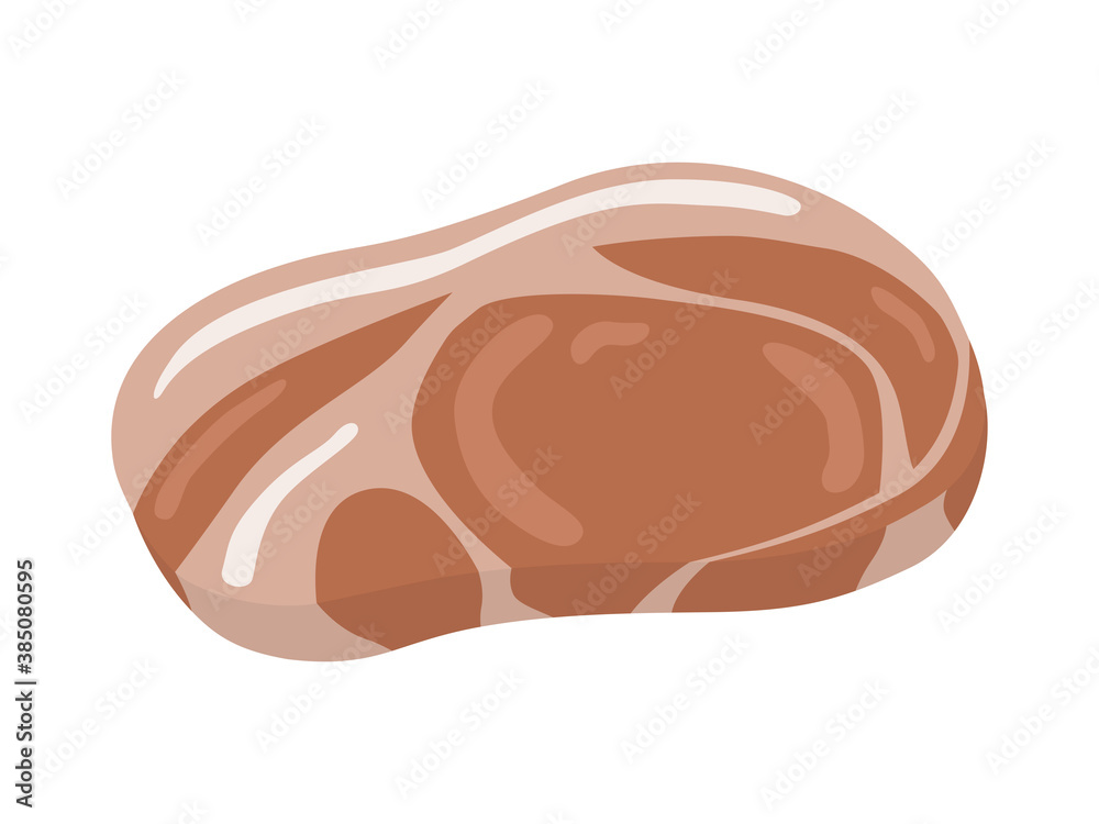 焼いた豚肉のイラスト 焼いた豚肉のイラスト