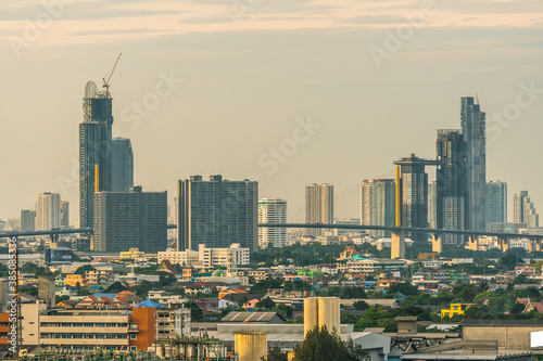 Bangkok city with high building