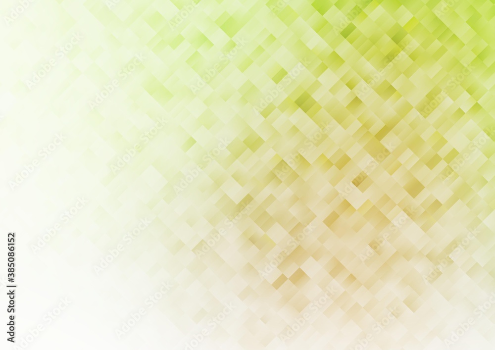 Light Green, Yellow vector texture in rectangular style. Light Green, Yellow vector texture in rectangular style.