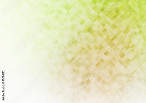 Light Green, Yellow vector texture in rectangular style.