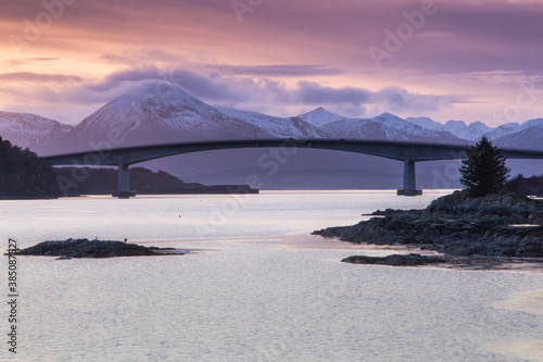 Skye bridge from mainland leading to Isle of Skye in Scotland, Kyle of Lochalsh photo