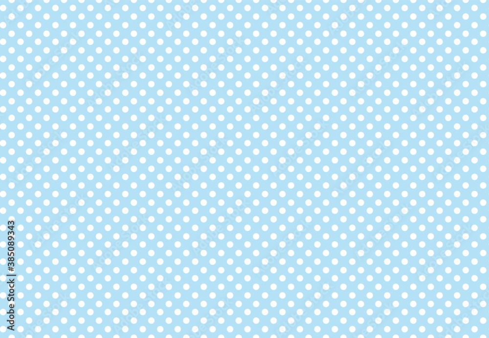 Polka dot seamless pattern. Abstract random scattered white dots on blue background, polka spots, vintage confetti pattern. Vector illustration for textile print wallpaper Polka dot seamless pattern. Abstract random scattered white dots on blue background, polka spots, vintage confetti pattern. Vector illustration for textile print wallpaper