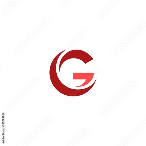 abstract initial letter G logo design template