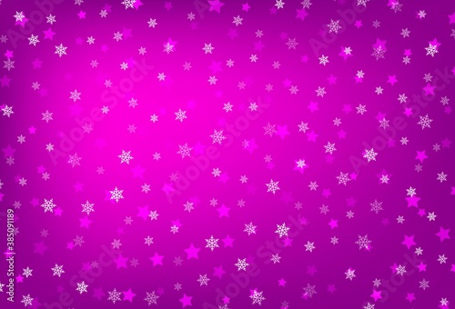 Dark Purple, Pink vector background in Xmas style.