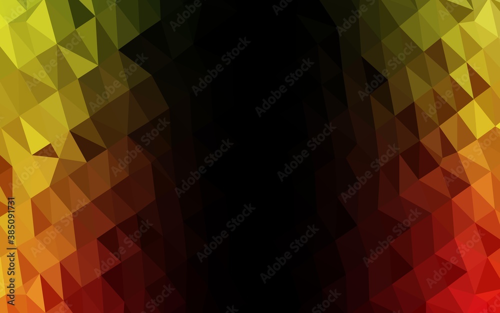 Obraz premium Light Green, Red vector polygon abstract layout.