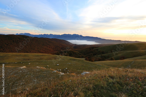 Sunrise at Mount Pizzoc in Italy