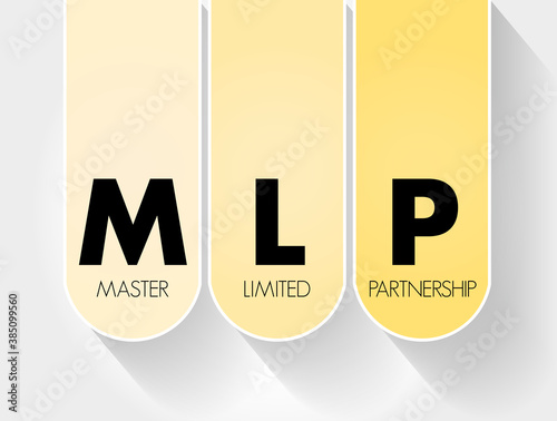 MLP - Master Limited Partnership acronym, business concept background