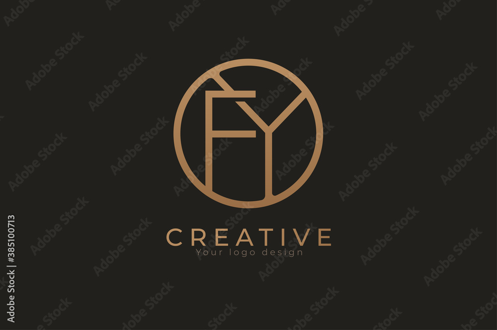 Abstract initial letter F and Y logo, usable for branding and business logos, Flat Logo Design Template, vector illustration Abstract initial letter F and Y logo, usable for branding and business logos, Flat Logo Design Template, vector illustration