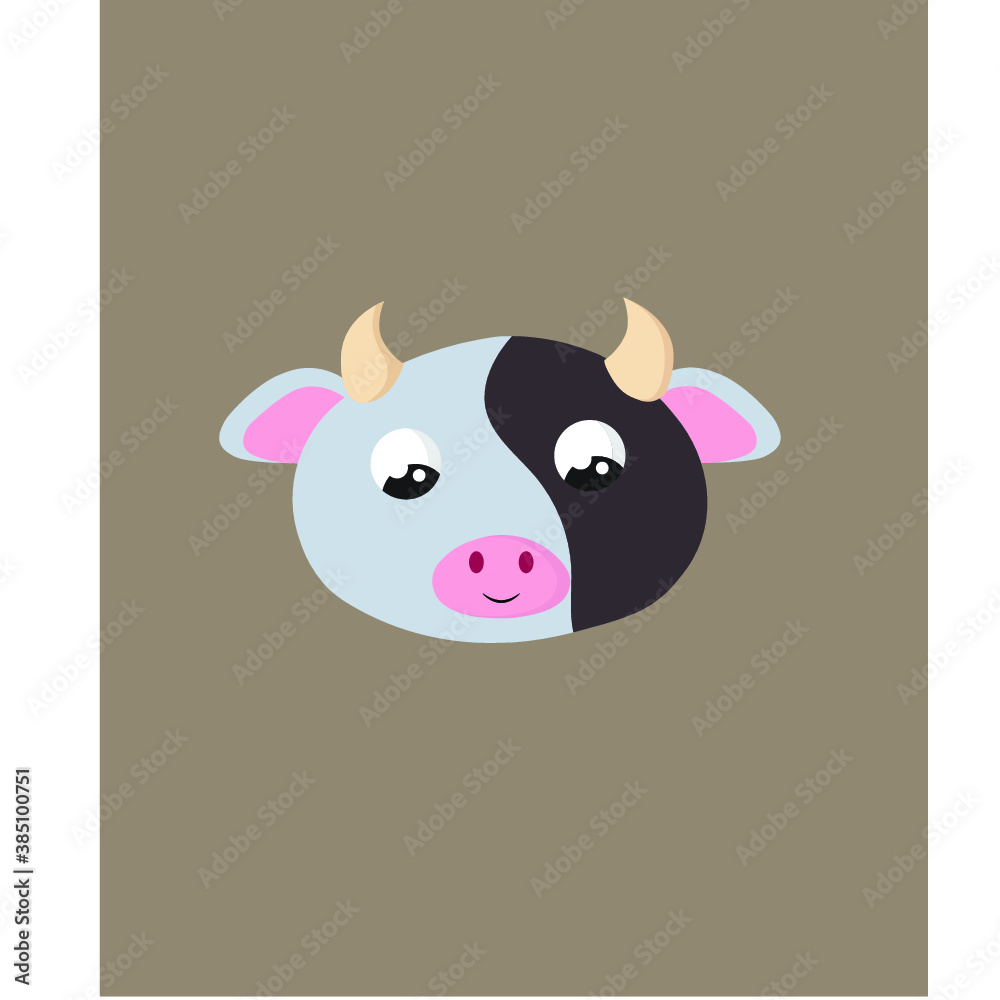 cow cartoon illustration