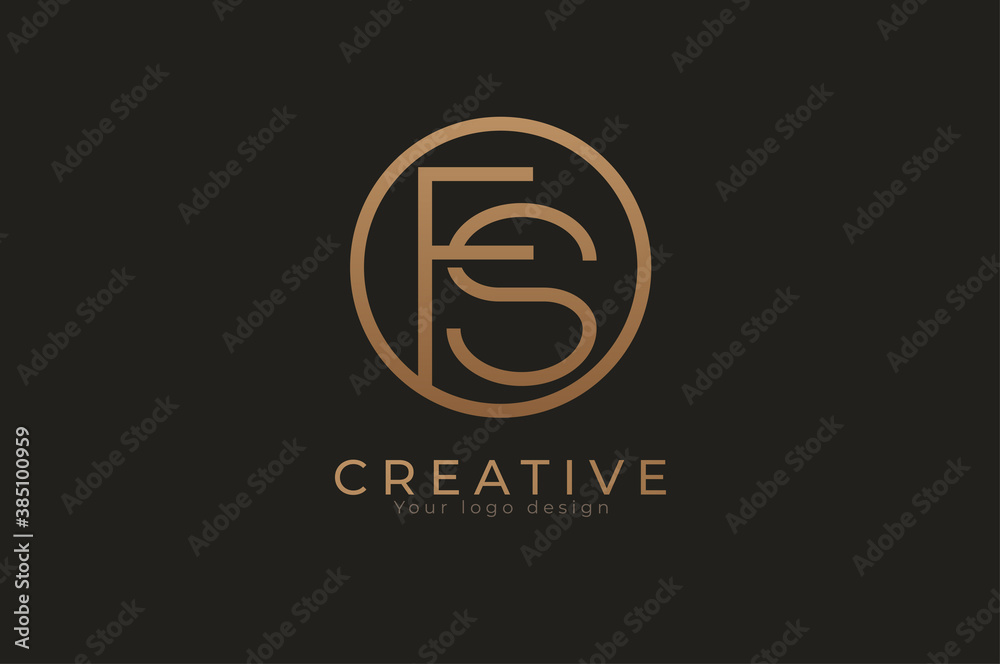Abstract initial letter F and S logo, usable for branding and business logos, Flat Logo Design Template, vector illustration Abstract initial letter F and S logo, usable for branding and business logos, Flat Logo Design Template, vector illustration