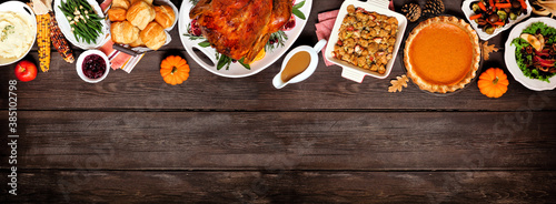 Konstfotografi Traditional Thanksgiving turkey dinner