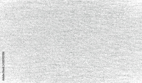 Vector fabric texture. Distressed texture of weaving fabric. Grunge background. Abstract halftone vector illustration. Overlay to create interesting effect and depth. Black isolated on white. EPS10.