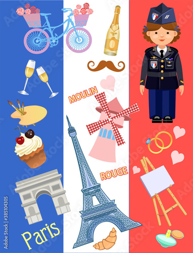 illustration  of Paris