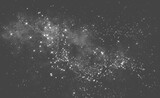 monochrome space black and white abstract background with grain and artistic texture