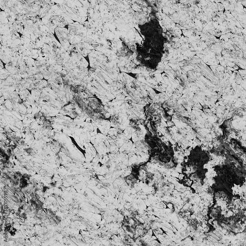 Marble abstract black and white seamless texture