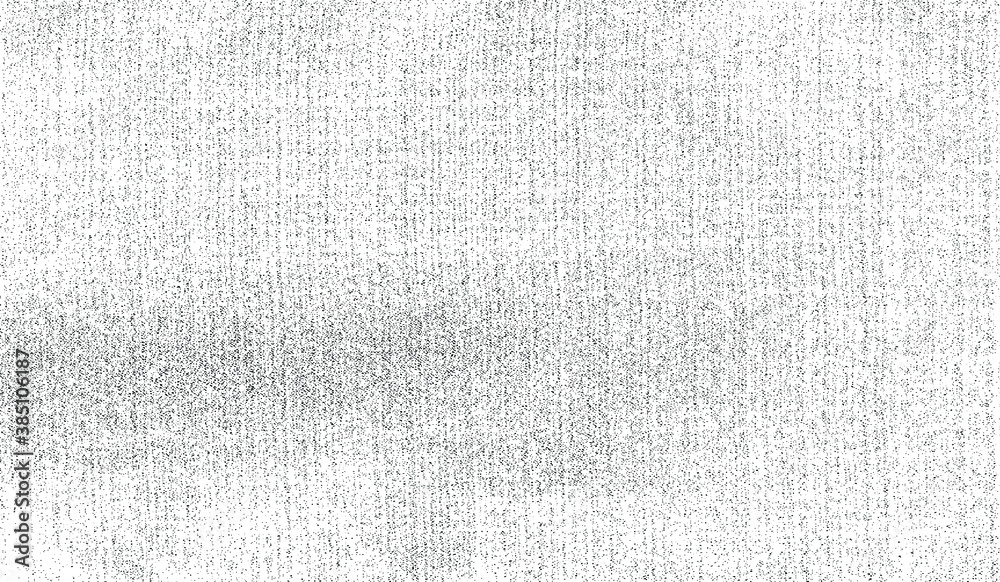 Fototapeta premium Vector fabric texture. Distressed texture of weaving fabric. Grunge background. Abstract halftone vector illustration. Overlay to create interesting effect and depth. Black isolated on white. EPS10.