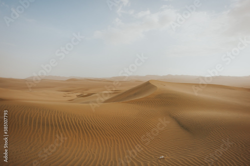 sand dunes in the desert   Peru Huacachina Oasis