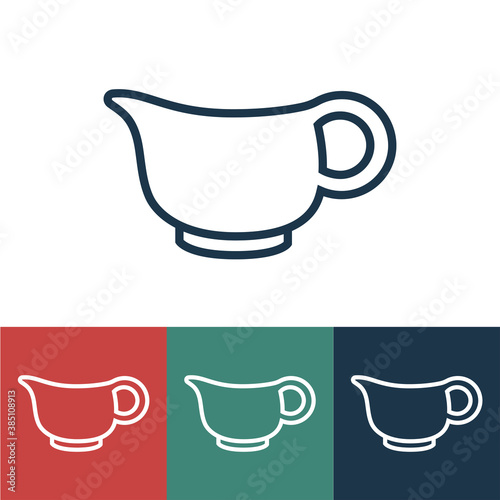 Linear vector icon with gravy