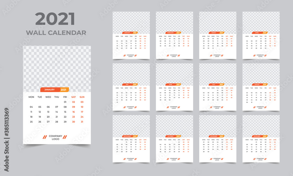 Wall calendar design 2021 template Set of 12 Months, Week starts Monday, Stationery design, calendar planner
Wall calendar design 2021 template Set of 12 Months, Week starts Monday, Stationery design, calendar planner