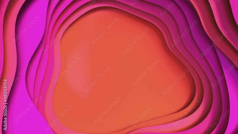 Abstract colorful background with multiple layers of wave surface with
