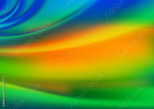 Dark Blue, Yellow vector abstract blurred background.