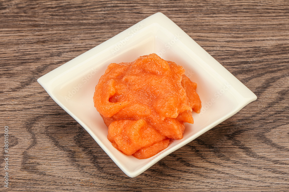 Cod fish roe in the bowl Cod fish roe in the bowl