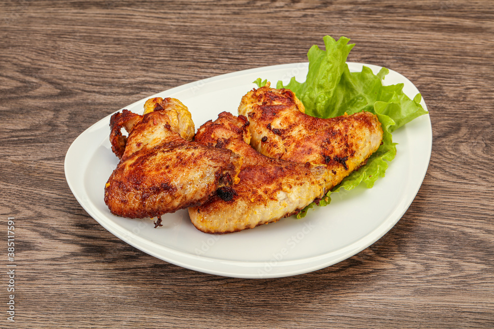 Roasted chicken wings with spices Roasted chicken wings with spices