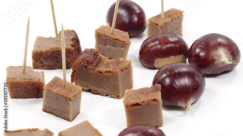 chestnut cake chestnut season autumn