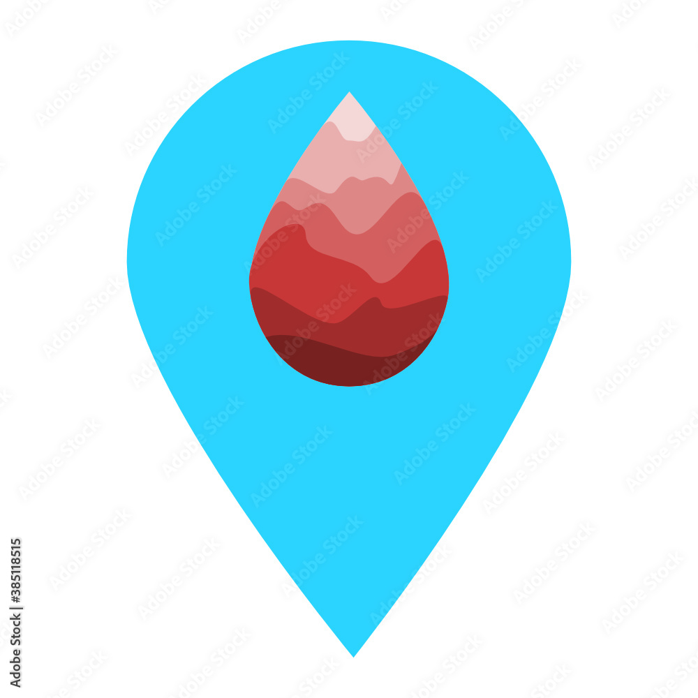 Blood dropped location map pin icon. Element of map point for mobile concept and web apps. Icon for website design and development, app development. Premium hospital, clinic, pharmacy icon sign. Blood dropped location map pin icon. Element of map point for mobile concept and web apps. Icon for website design and development, app development. Premium hospital, clinic, pharmacy icon sign.