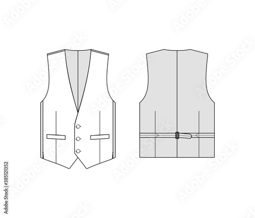Men's Waistcoat 3-Button