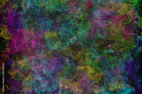 abstract watercolor or nebula background with rgb color