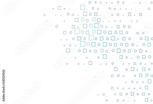 Light BLUE vector backdrop with dots, spots, cubes.