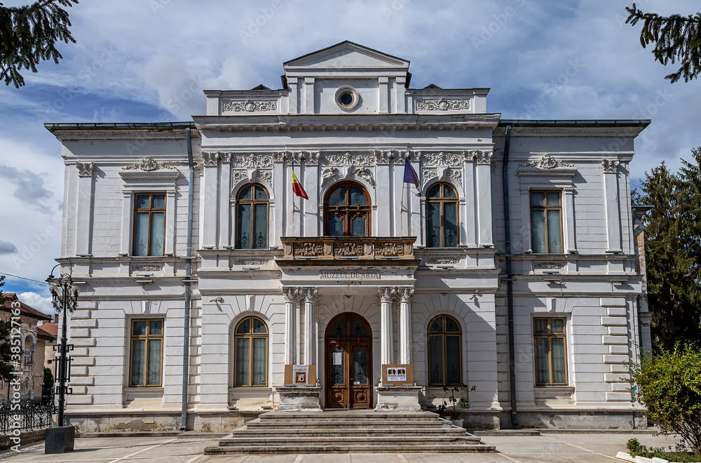 County art museum   in Targoviste, Romania.  Construction elements and details.