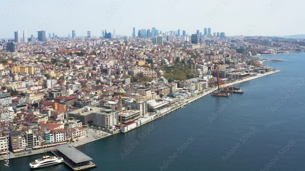 Istanbul City Coast Aerial View Istanbul City Coast Aerial View