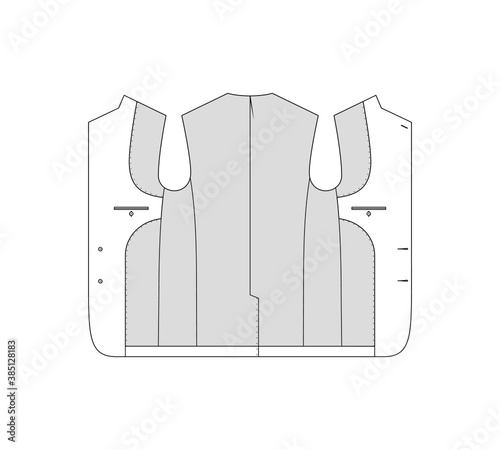 Single Breasted (SB) Blazer - Internal View