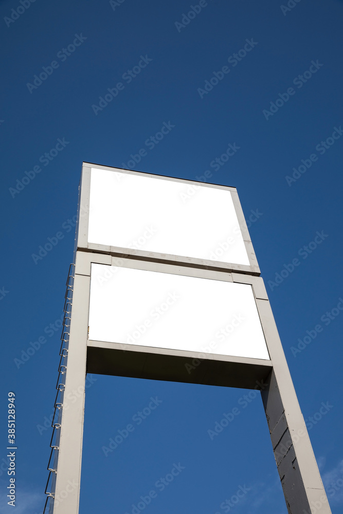 Blank billboard for new advertisement Blank billboard for new advertisement