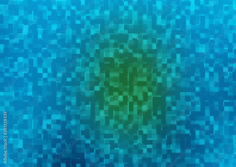 Light Blue, Green vector texture in rectangular style.