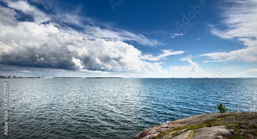 Fotografija Seascape from a Helsinki shore on a beautiful summer day