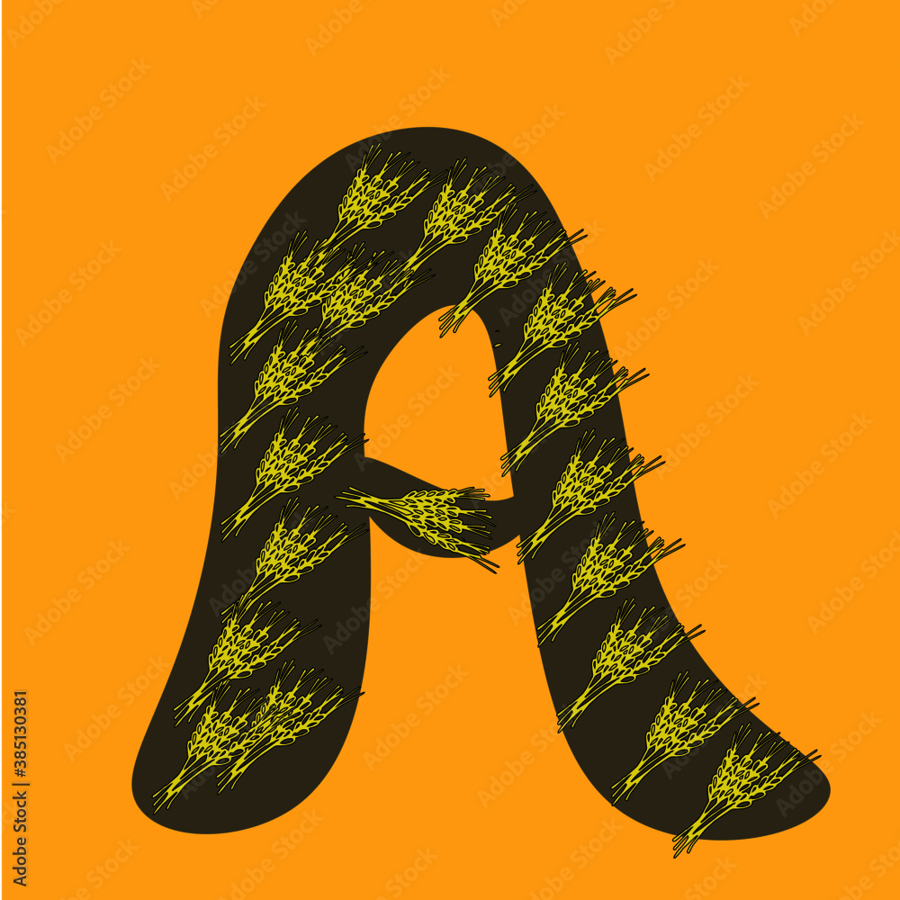 alphabet letters vector illustration, alphabet letter A vector ...