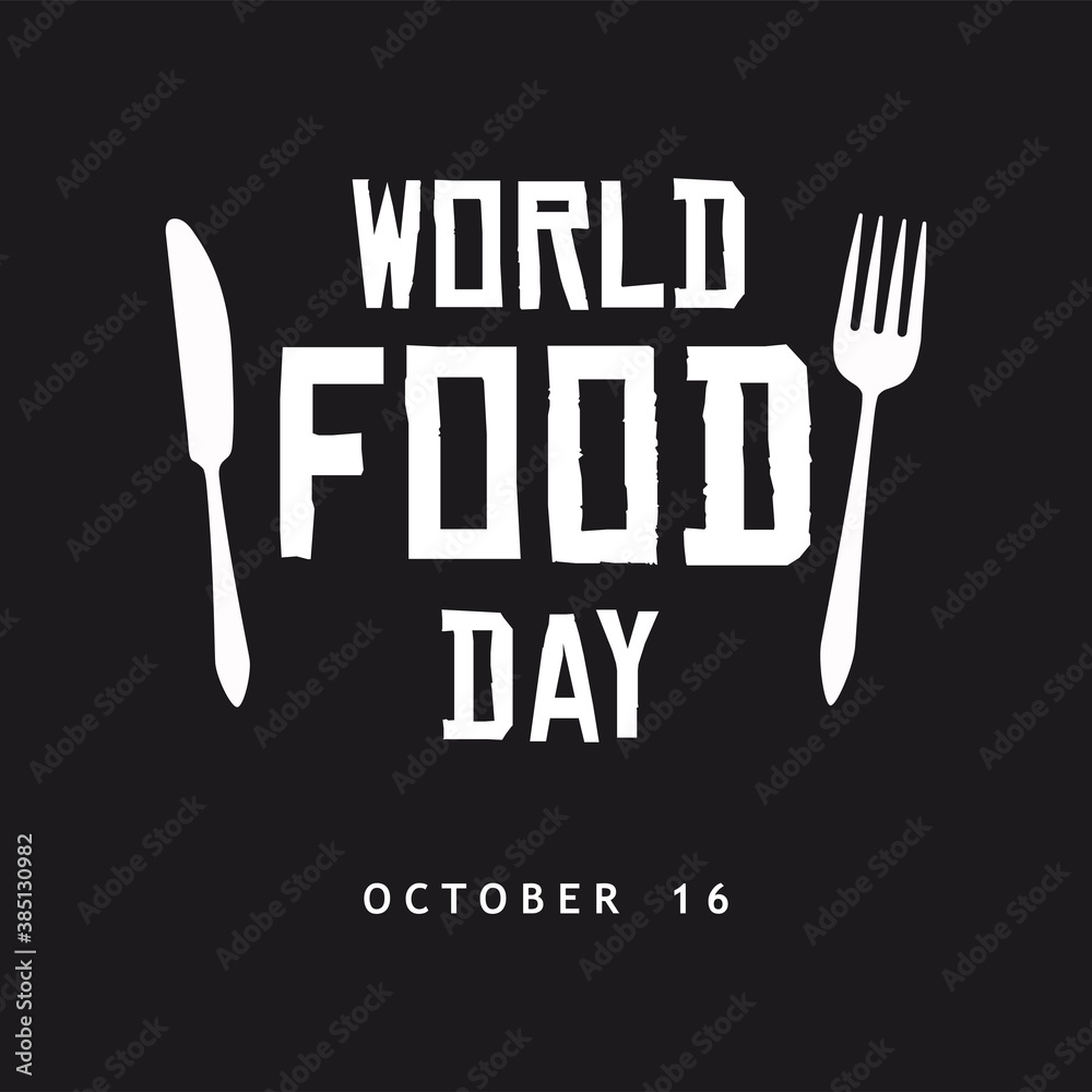 Fototapeta premium World food day poster - Vector illustration design