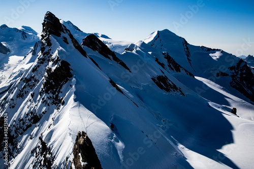 Swiss alps ridgeline photo