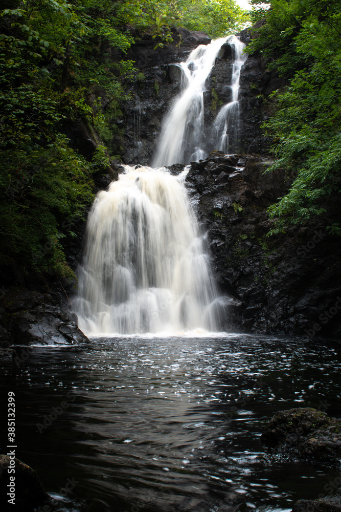 waterfall in the forest waterfall in the forest