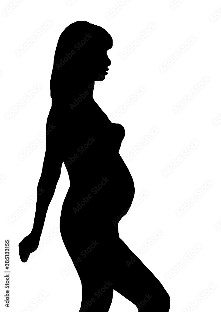 femme enceinte silhouette 