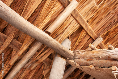 houses with thatched roof typical house of the Pemon Indians of the Gran Sabana Venezuela Latin America photo