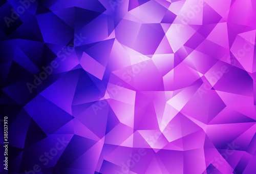 Light Purple, Pink vector low poly background.