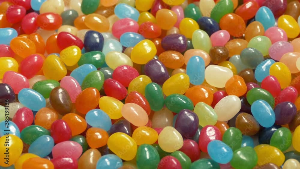 Pile Of Jelly Beans Moving Shot Pile Of Jelly Beans Moving Shot