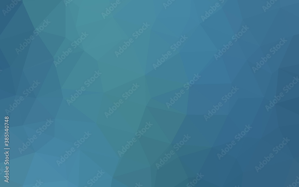 Light BLUE vector triangle mosaic cover. Light BLUE vector triangle mosaic cover.